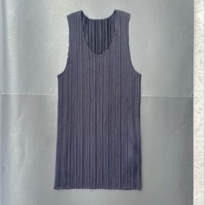 Vintage Issey Miyake Pleats Please Blue tank top size 4